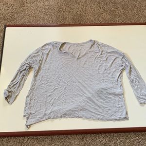 Gray long sleeve shirt